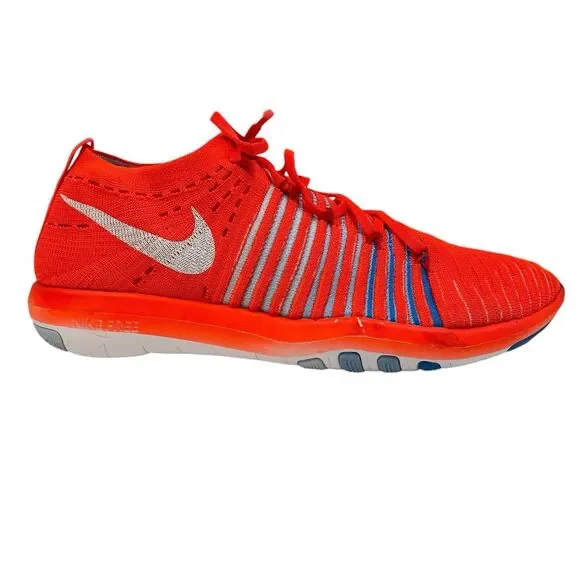 Nike Free Transform Flyknit Running Shoes Womens 8.5 Crimson Orange 833410-601 - Picture 4 of 15